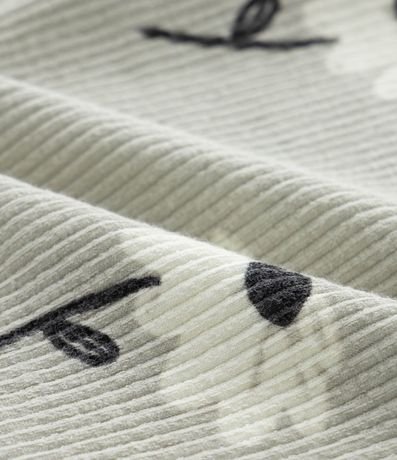 Blusa Infantil con Estampa de Margaritas y Acanalada - Talle 1 a 6 años 3