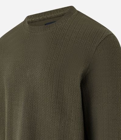 Remera Regular en Algodón con Textura 2