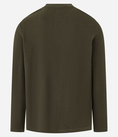 Remera Regular en Algodón con Textura 3