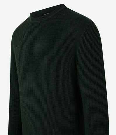 Suéter en Malla con Textura de Cuadros Grid 8