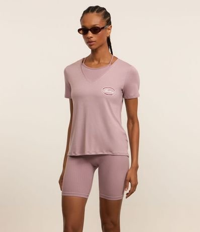 Remera Deportiva en Viscosa con Estampa Boston 2