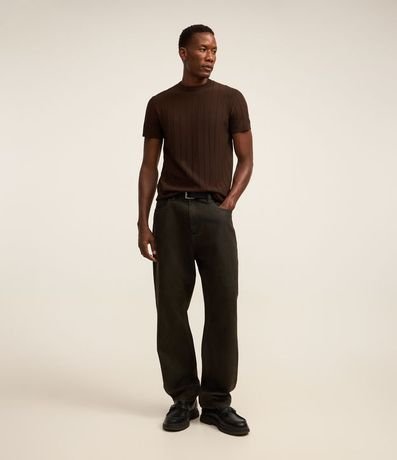 Remera Manga Corta en Viscosa Texturizada 2