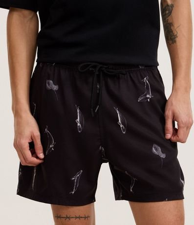 Bermuda Playera en Microfibra con Estampa Mini Ballenas 2