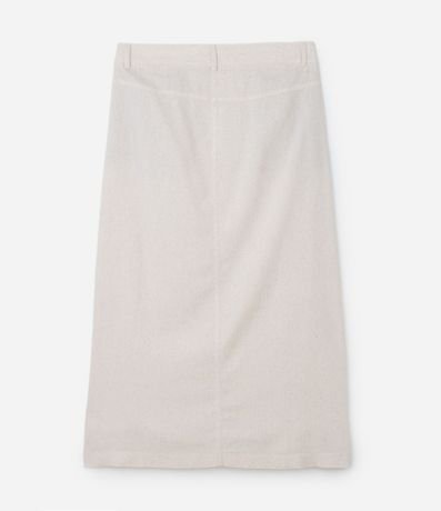 Pollera Larga en Viscolino con Abertura Delantera Curve & Plus Size 6