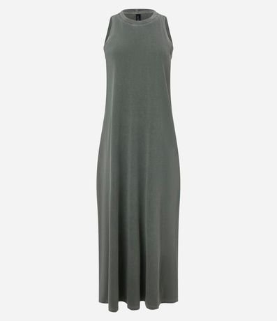 Vestido New Midi Estilo Remera sin Mangas