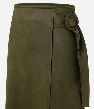 Pollera Midi en Malla Gamuza con Detalle Hebilla Lateral 6