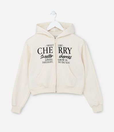 Campera Infantil Quentinha con Estampa de Cereza - Talle 5 a 14 años