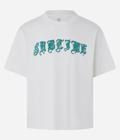 Remera Boxy en Algodón con Estampa Sublime