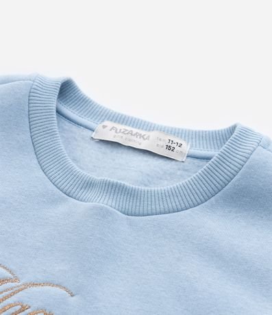 Saco Infantil con Bajo Diferenciado y Lettering Magnifique - Tam  5 a 14 años 4