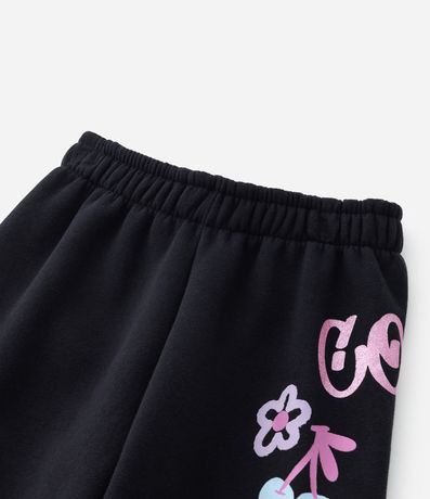 Pantalón Infantil con Bolsillo Cargo y Estampa Doodles - Talle 5 a 14 años 5
