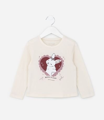 Blusa Infantil con Estampa de Conejita - Talle 1 a 5 años