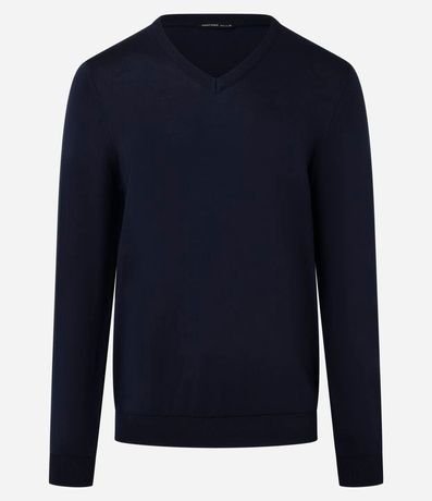 Suéter Básico en Viscosa con Cuello V 5
