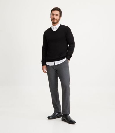 Suéter Básico en Viscosa con Cuello V 2