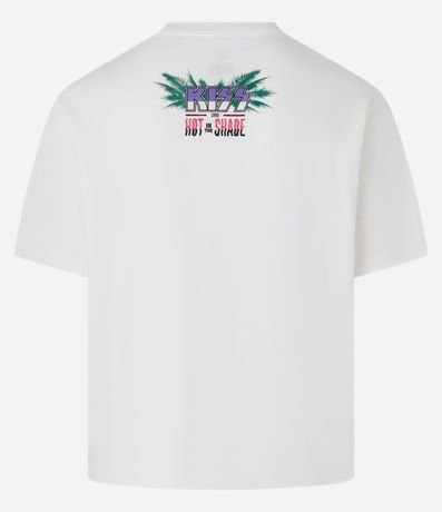 Remera Boxy en Algodón con Estampa Kiss 7