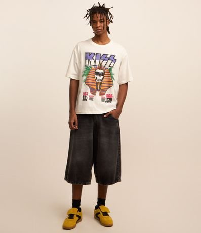 Remera Boxy en Algodón con Estampa Kiss 2