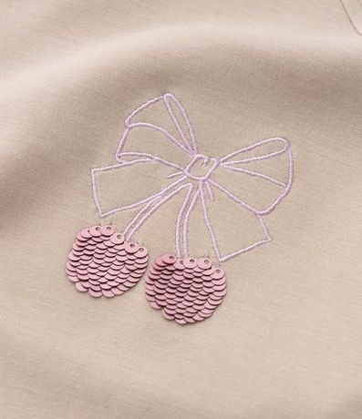 Saco Infantil en Modal con Bordado en Lentejuelas - Talle 5 a 14 años 5