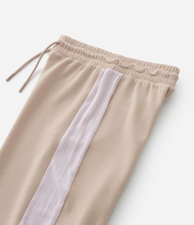 Pantalón Wide Leg Infantil en Modal con Raya Lateral - Talle 5 a 14 años 4