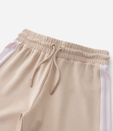 Pantalón Wide Leg Infantil en Modal con Raya Lateral - Talle 5 a 14 años 5