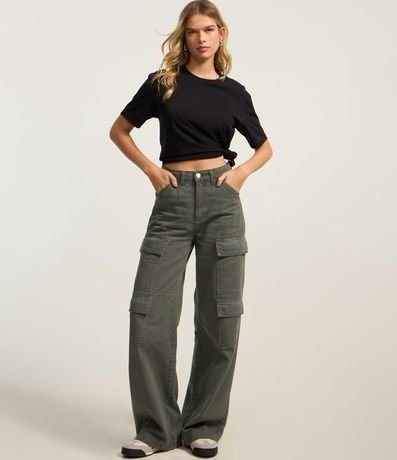 Remera Regular en Algodón con Manga Corta 2