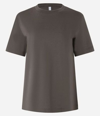 Remera Regular en Algodón con Manga Corta 4