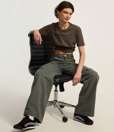 Remera Regular en Algodón con Manga Corta 2