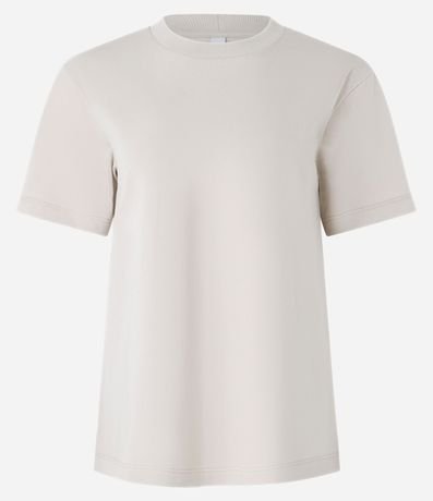 Remera Regular en Algodón con Manga Corta 3