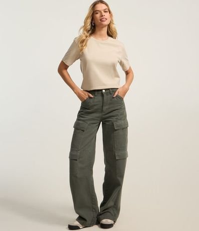 Remera Regular en Algodón con Manga Corta 2