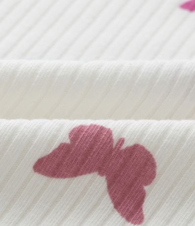 Blusa Infantil Acanalada con Manga Abullonada - Talle 5 a 14  años 3