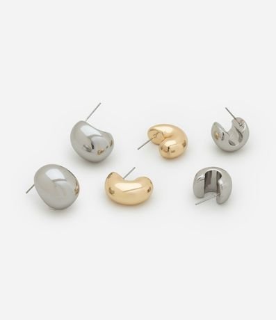 Kit 03 Caravanas Aros en Metal Modelo Bold 2