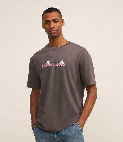 Remera Relaxed con Estampa Lilo y Stitch