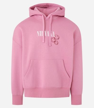 Algodón Boxy en Fleece con Estampa Smiley Nirvana 8