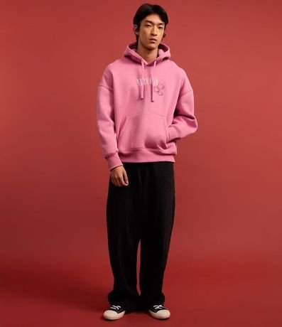 Algodón Boxy en Fleece con Estampa Smiley Nirvana 5