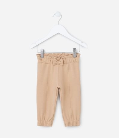 Pantalón Clochard Infantil Calentita con Moña Aplicado - Talle 0 a 18 meses 1