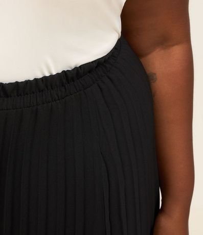 Pollera Midi Plisada con Cintura Elástica Curve & Plus Size 4