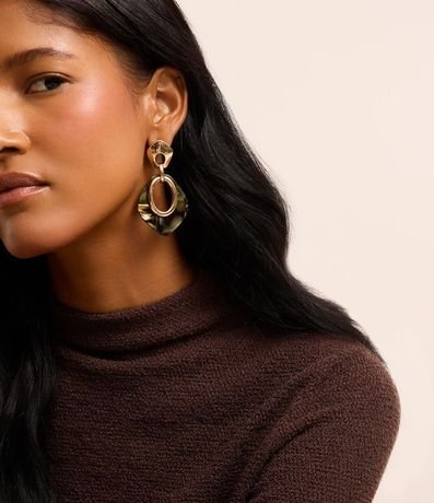 Caravana Mediano en Metal con Detalle Cutout y Resina Marmorizada