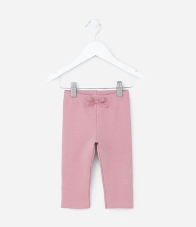 Pantalón Legging Infantil Calentita con Moña - Talle 0 a 18 meses 1