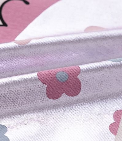 Blusa Infantil con Estampa Unicórnio en Foil - Talle 1 a 5 años 3