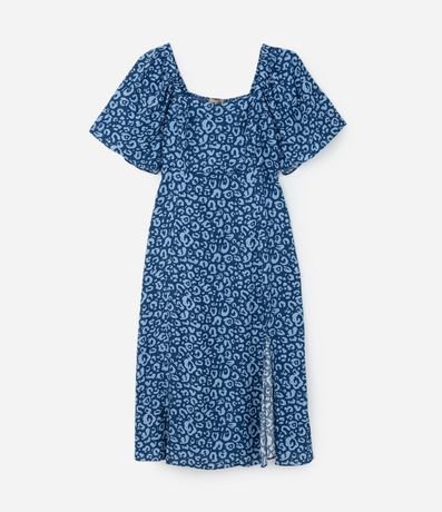 Vestido Midi en Chalis con Estampa Leopardo Curve & Plus Size 5