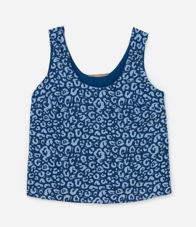 Musculosa Estampada Animal Print Leopardo Curve & Plus Size 4