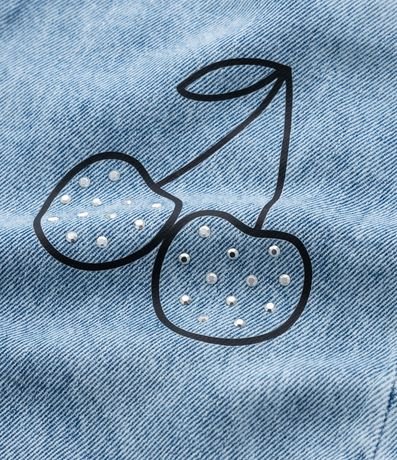 Pantalón Wide Leg Infantil con Estampa Lazos y Cerezas - Talle 5 a 14 años 5