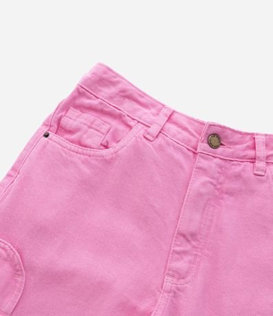 Pantalón Wide Leg Infantil con Bolsillos Corazón - Talle 5 a 14 años 5