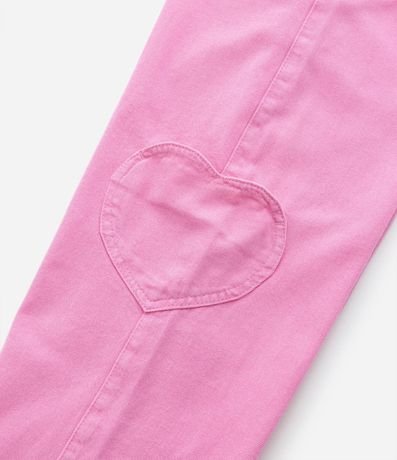 Pantalón Wide Leg Infantil con Bolsillos Corazón - Talle 5 a 14 años 6