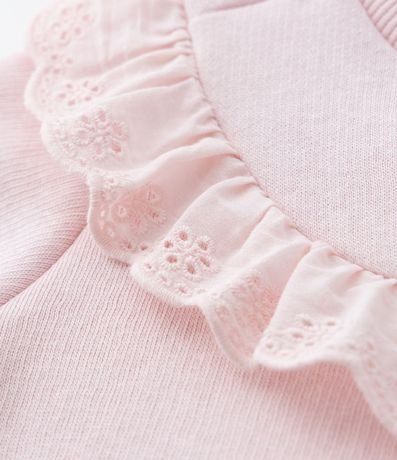 Buzo Infantil Calentito con Volado Broderie - Talle 0 a 18 meses 7