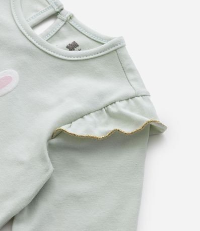 Body Infantil con Babados y Estampa Coneja - Talle 0 a 18 meses 5