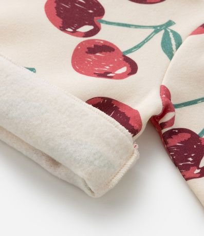 Conjunto en Algodón con Estampa de Cerezas y Volado de Tul - Talle 1 a 5/6 años 10