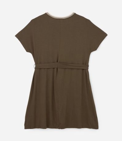 Vestido corto en Crepé con Cuello de Punto Curve & Plus Size 6