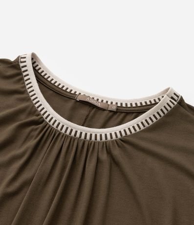 Vestido corto en Crepé con Cuello de Punto Curve & Plus Size 8