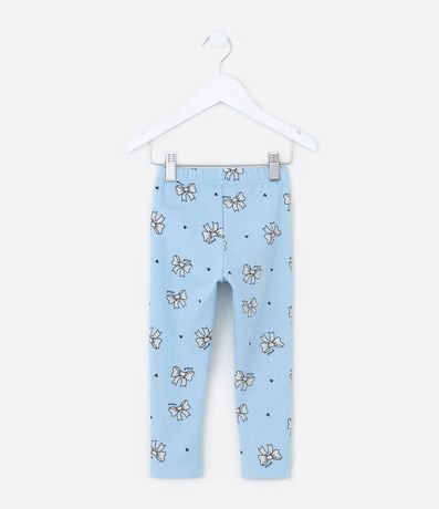 Pantalón Legging Infantil Calentita con Estampa Moñas - Talle 1 a 6 años 2