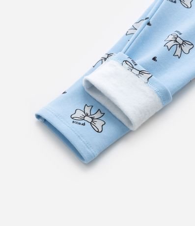 Pantalón Legging Infantil Calentita con Estampa Moñas - Talle 1 a 6 años 4