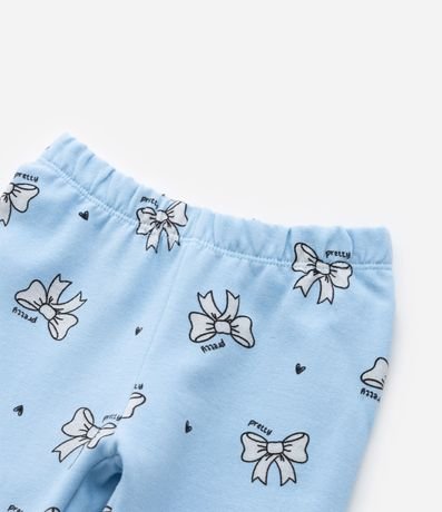 Pantalón Legging Infantil Calentita con Estampa Moñas - Talle 1 a 6 años 5